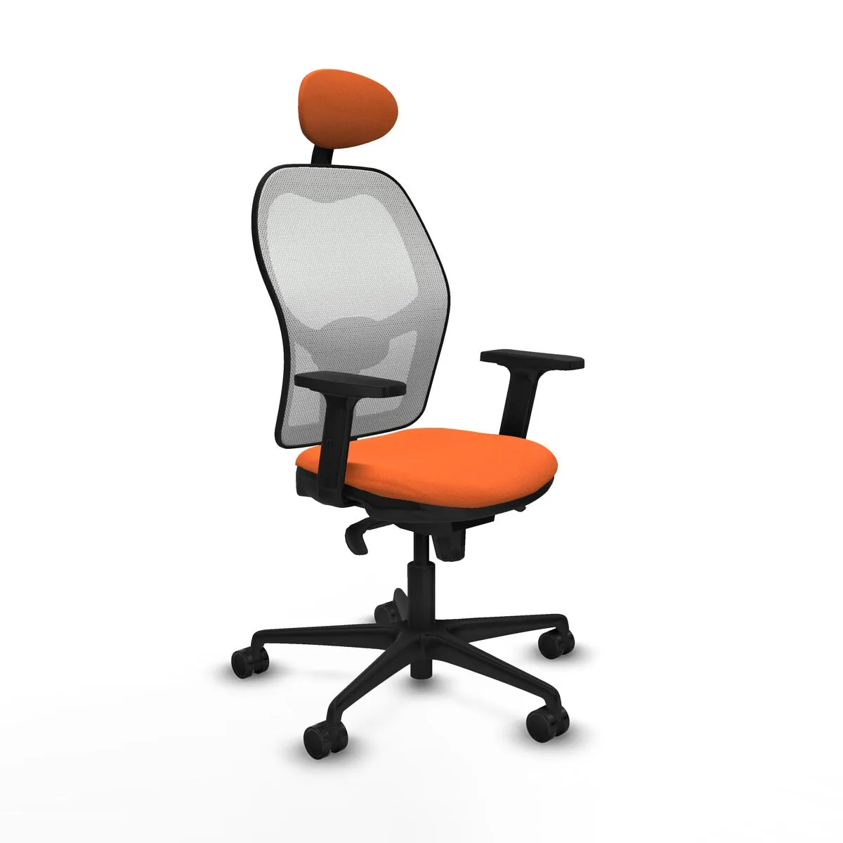 SILLA DE OFICINA CON CABECERO PIQUERAS Y CRESPO 2D036N1 NARANJA