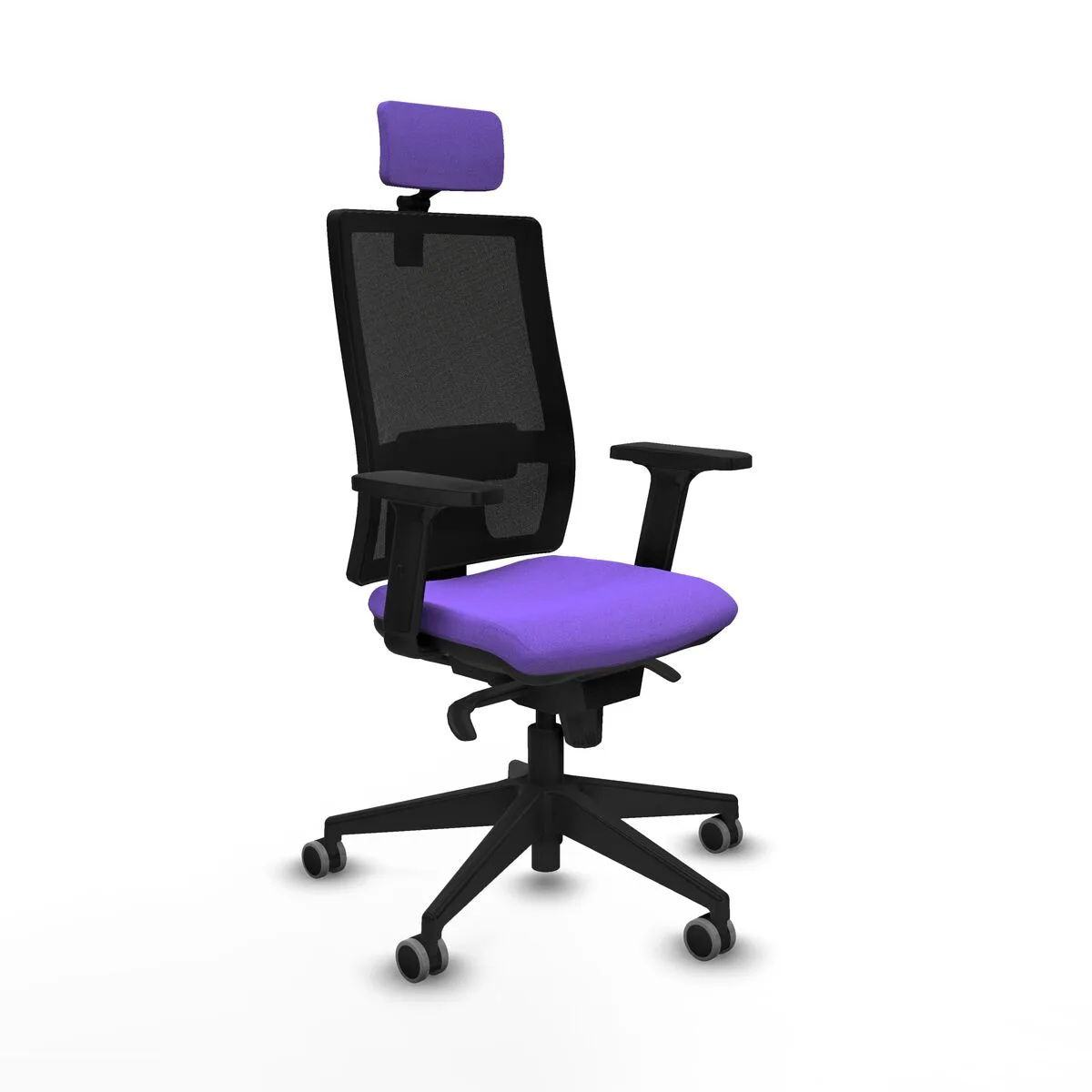 SILLA DE OFICINA CON CABECERO PIQUERAS Y CRESPO 2D066G2 LILA