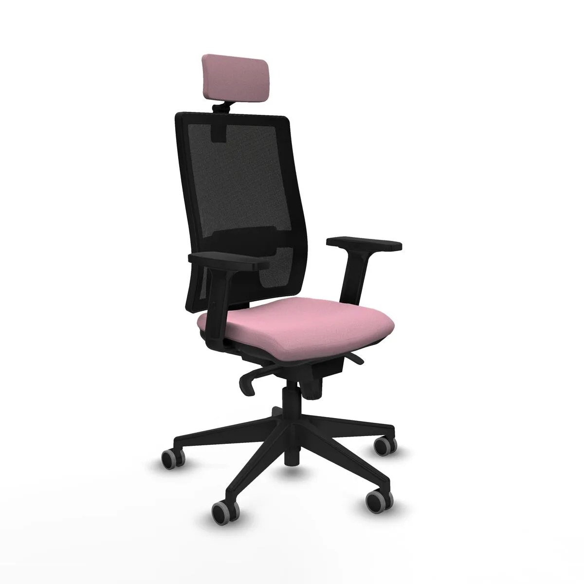 SILLA DE OFICINA CON CABECERO PIQUERAS Y CRESPO 2D066G2 ROSA