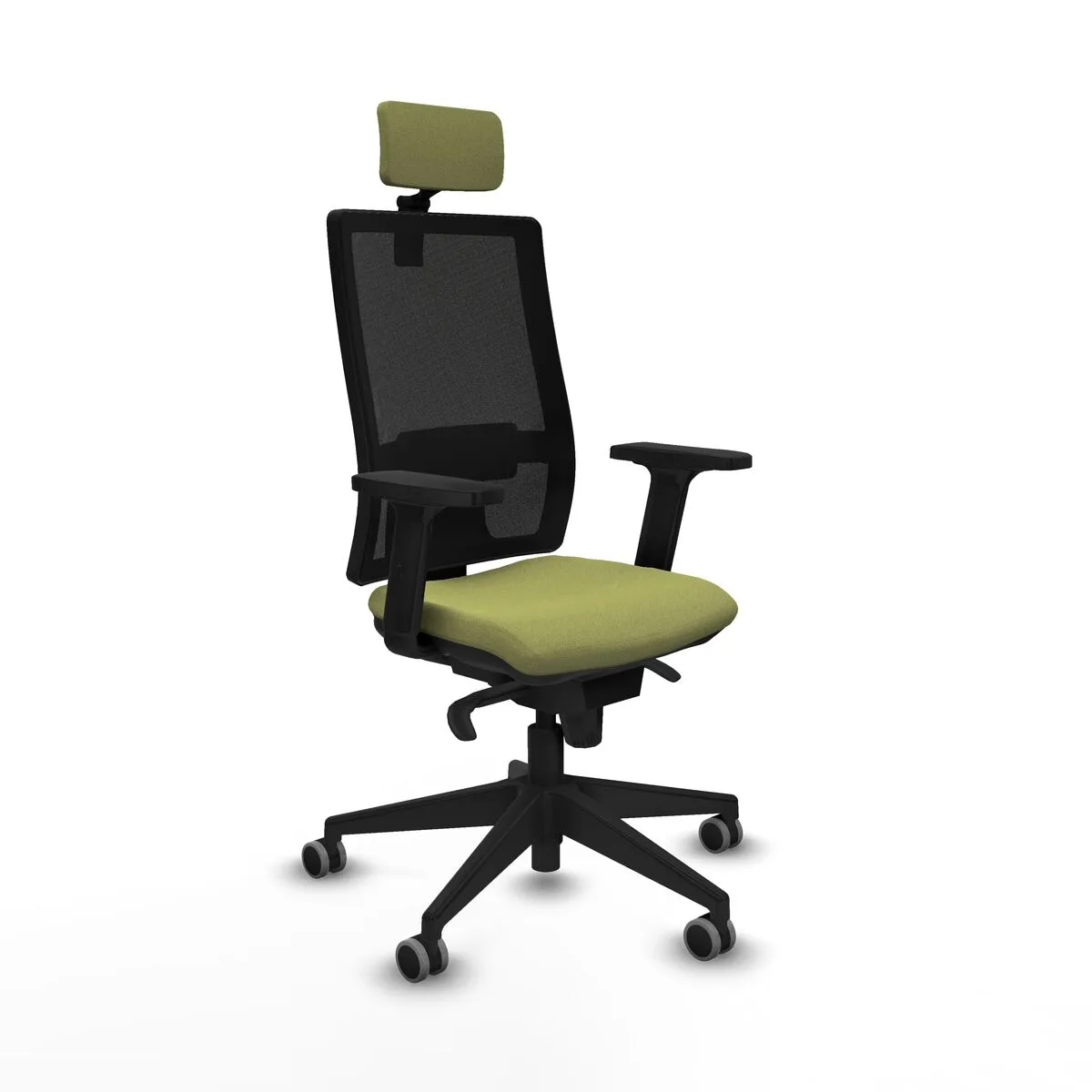 SILLA DE OFICINA CON CABECERO PIQUERAS Y CRESPO 2D066G2 VERDE
