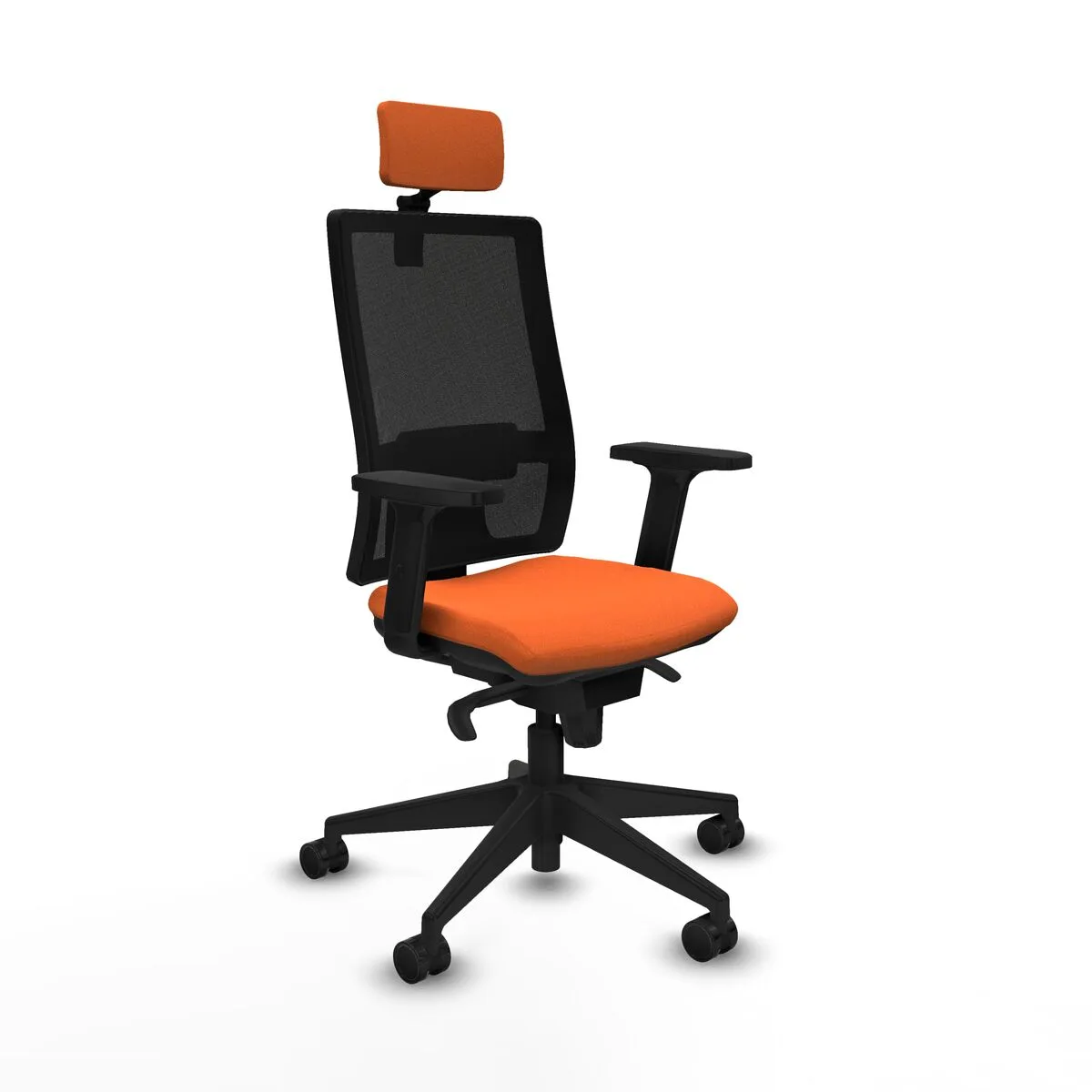 SILLA DE OFICINA CON CABECERO PIQUERAS Y CRESPO 2D066N2 NARANJA
