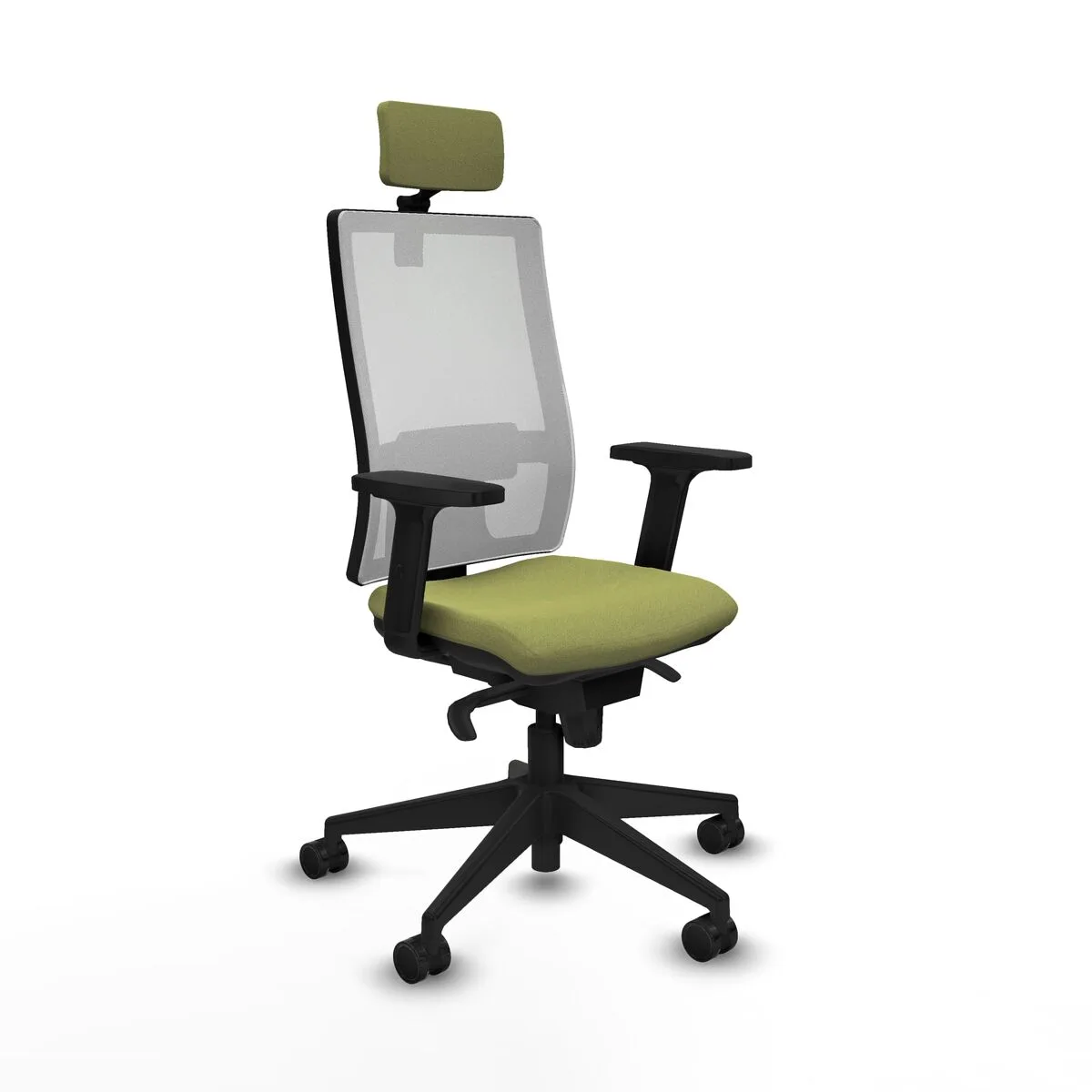 SILLA DE OFICINA CON CABECERO PIQUERAS Y CRESPO 2D066N2 VERDE