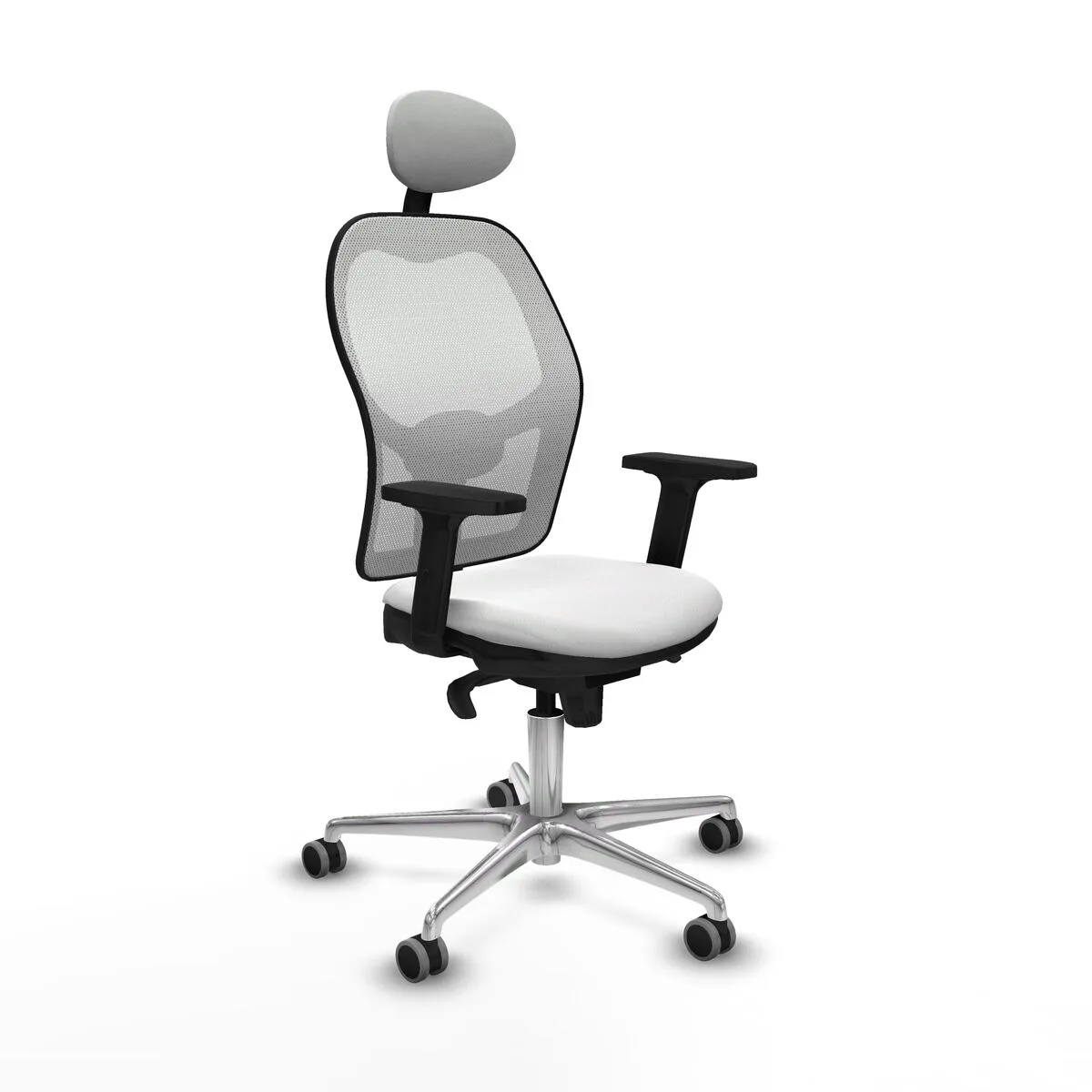 SILLA DE OFICINA CON CABECERO PIQUERAS Y CRESPO 2D086G1 BLANCO