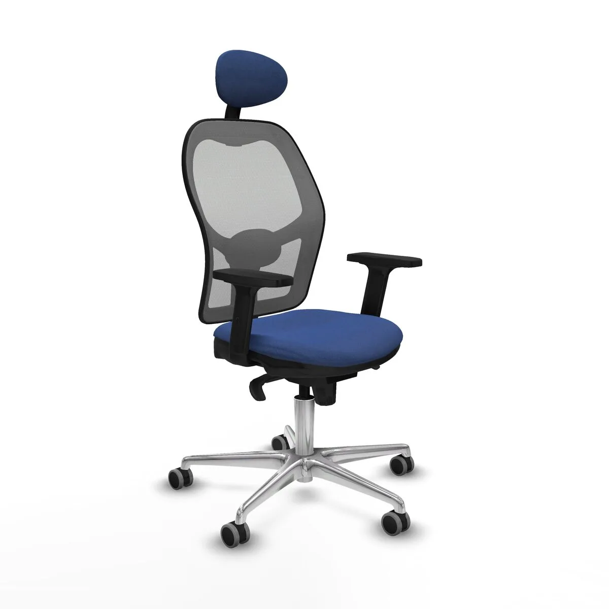 SILLA DE OFICINA CON CABECERO PIQUERAS Y CRESPO 2D086G1 AZUL MARINO