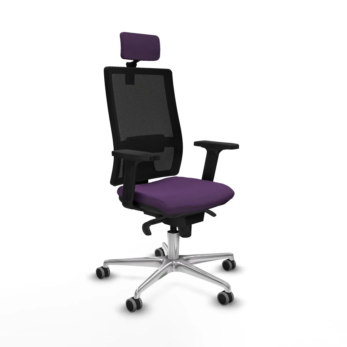 SILLA DE OFICINA CON CABECERO PIQUERAS Y CRESPO 2D086G2 MORADO