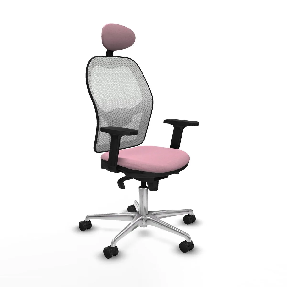 SILLA DE OFICINA CON CABECERO PIQUERAS Y CRESPO 2D086N1 ROSA
