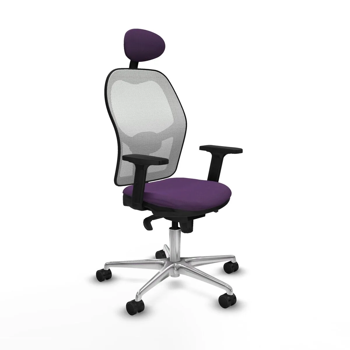 SILLA DE OFICINA CON CABECERO PIQUERAS Y CRESPO 2D086N1 MORADO