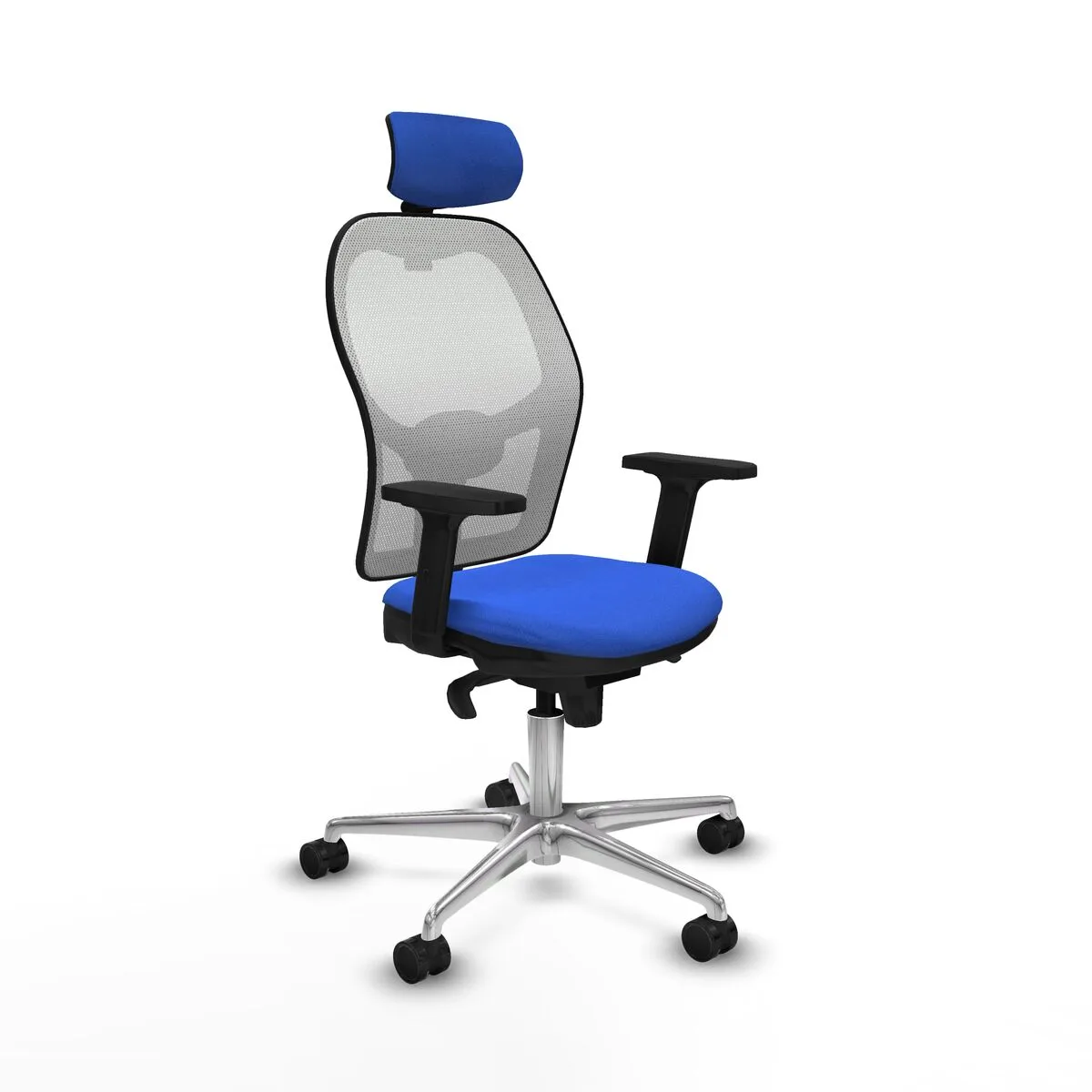 SILLA DE OFICINA CON CABECERO PIQUERAS Y CRESPO 2D086N2 AZUL