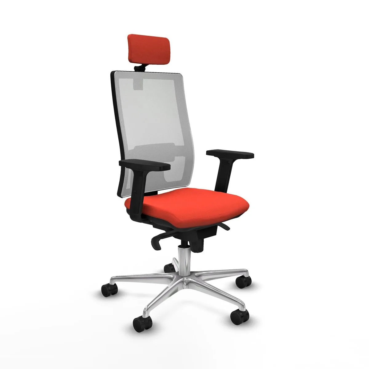 SILLA DE OFICINA CON CABECERO PIQUERAS Y CRESPO 2D086N2 NARANJA OSCURO