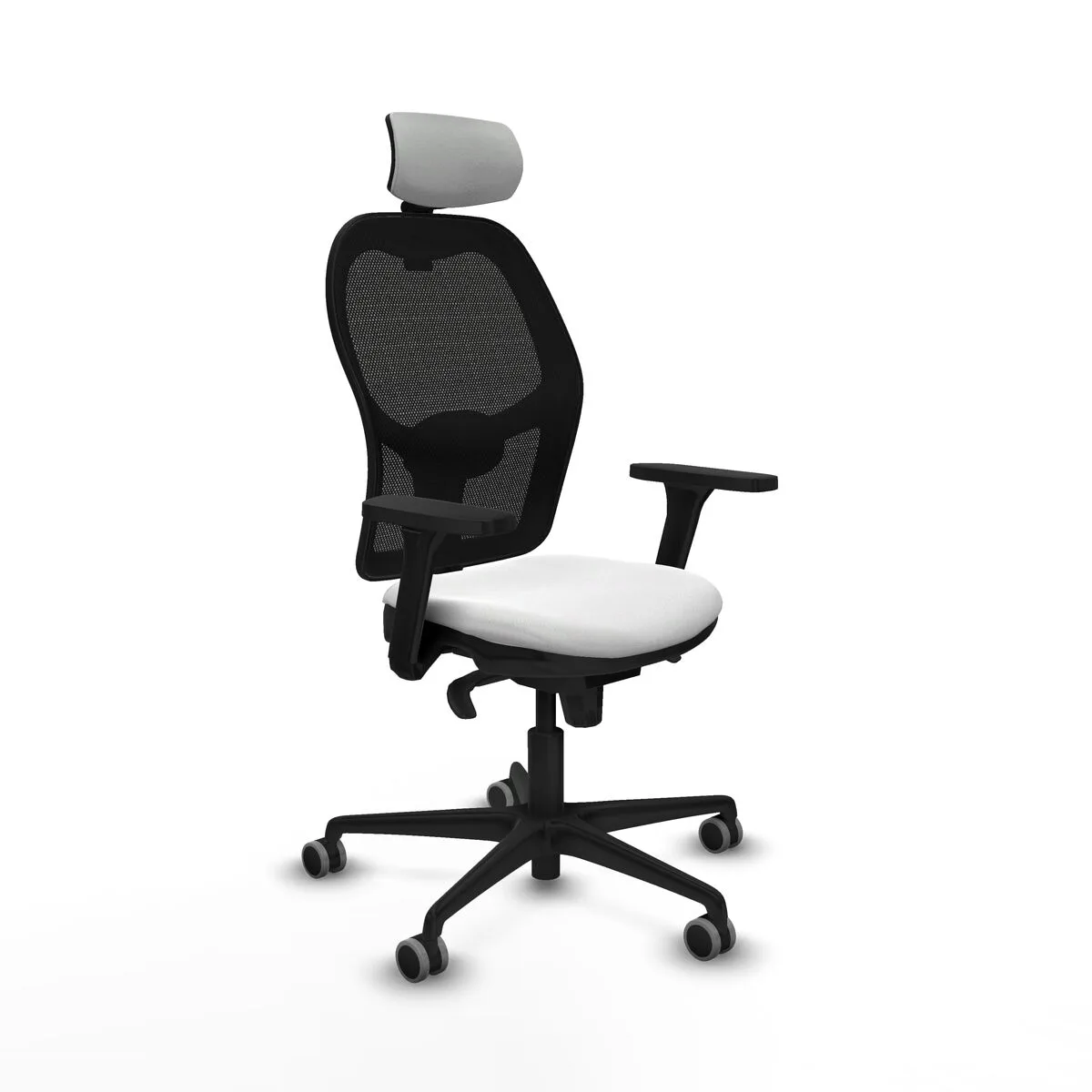 SILLA DE OFICINA CON CABECERO PIQUERAS Y CRESPO 3D036G2 BLANCO