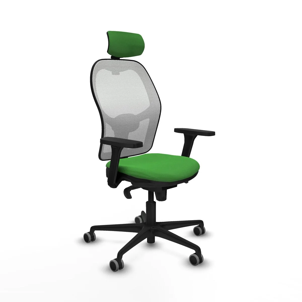 SILLA DE OFICINA CON CABECERO PIQUERAS Y CRESPO 3D036G2 VERDE