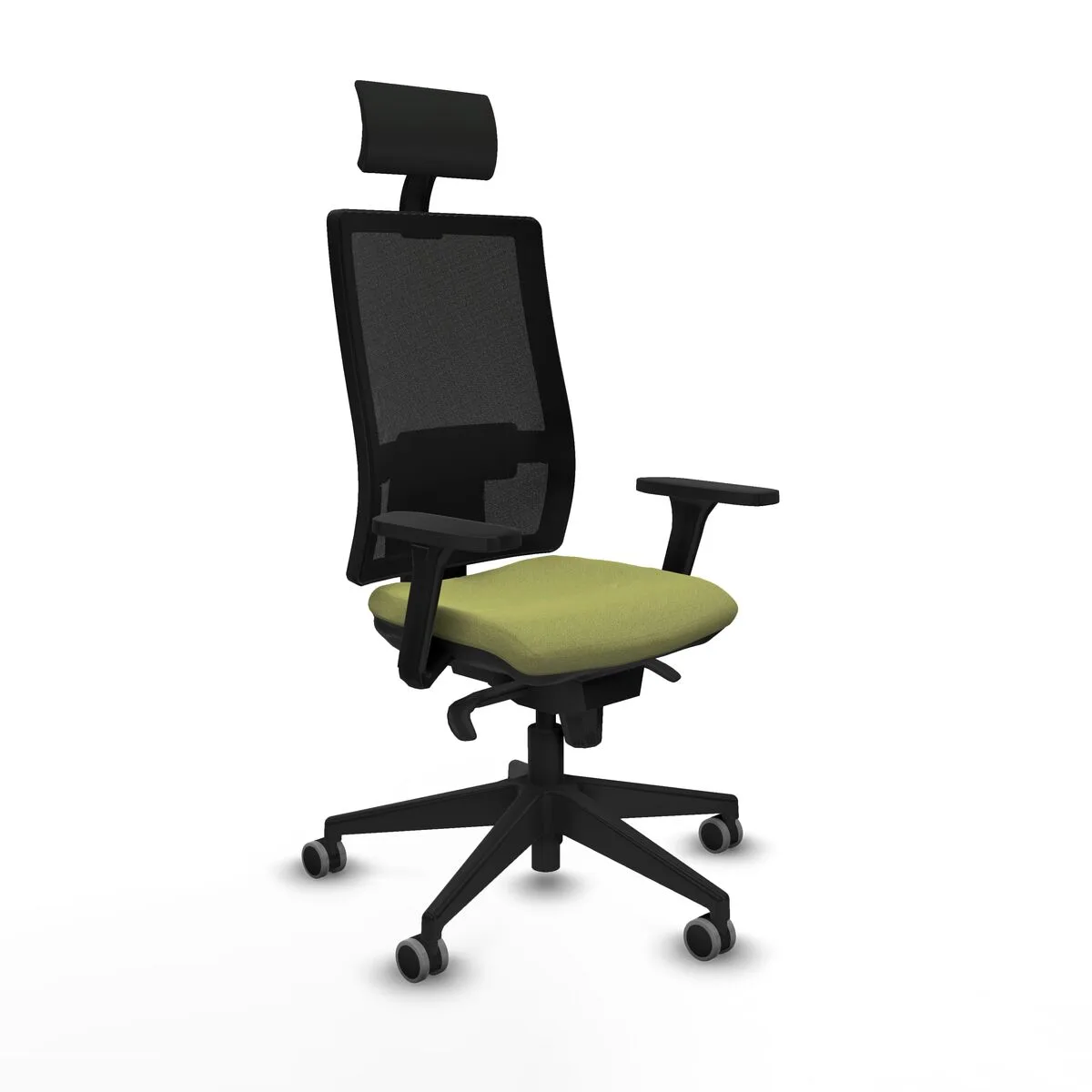 SILLA DE OFICINA CON CABECERO PIQUERAS Y CRESPO 3D066G1 VERDE