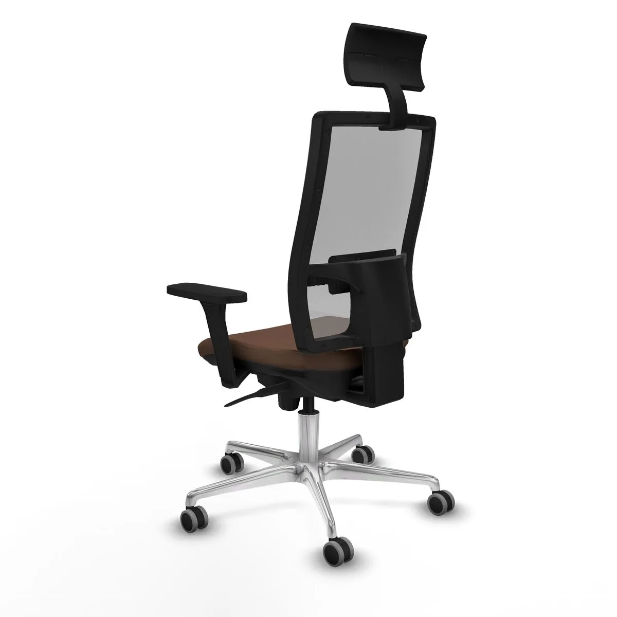 SILLA DE OFICINA CON CABECERO PIQUERAS Y CRESPO 3D086G1 MARRÓN OSCURO