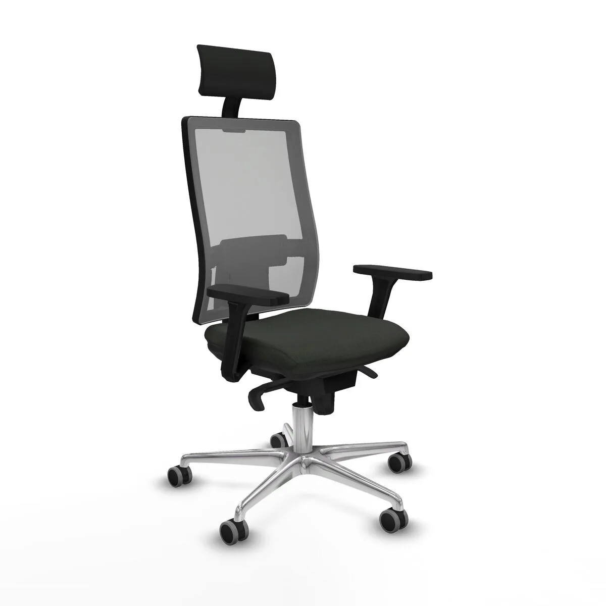 SILLA DE OFICINA CON CABECERO PIQUERAS Y CRESPO 3D086G1 NEGRO