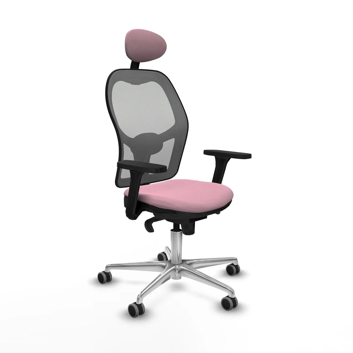 SILLA DE OFICINA CON CABECERO PIQUERAS Y CRESPO 3D086G1 ROSA