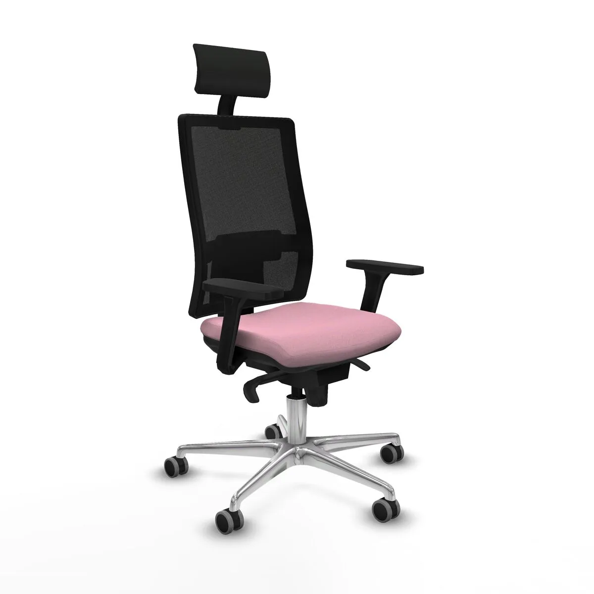 SILLA DE OFICINA CON CABECERO PIQUERAS Y CRESPO 3D086G1 ROSA