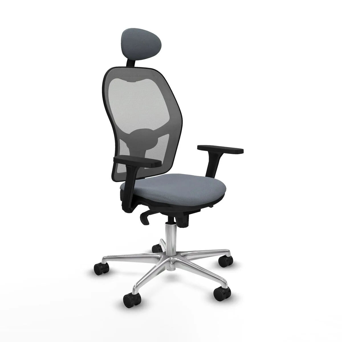 SILLA DE OFICINA CON CABECERO PIQUERAS Y CRESPO 3D086N1 GRIS