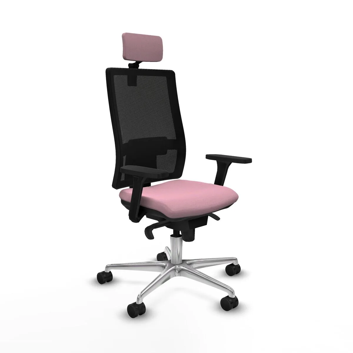 SILLA DE OFICINA CON CABECERO PIQUERAS Y CRESPO 3D086N2 ROSA