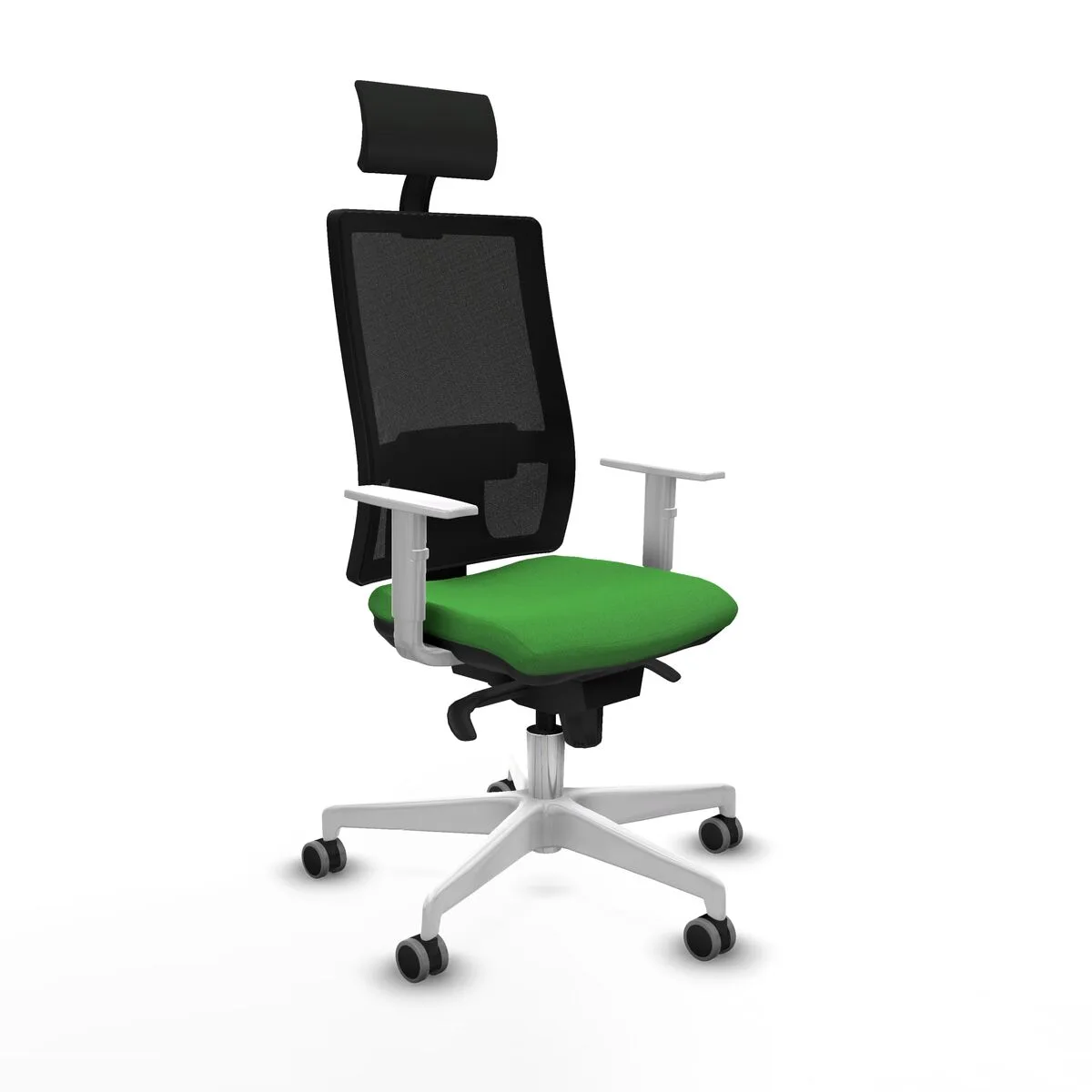 SILLA DE OFICINA CON CABECERO PIQUERAS Y CRESPO 4B026G1 VERDE