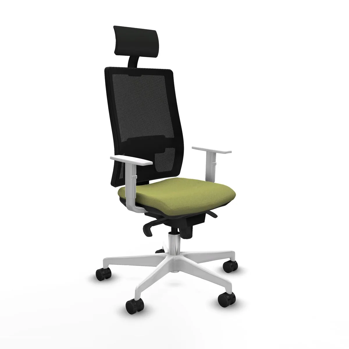 SILLA DE OFICINA CON CABECERO PIQUERAS Y CRESPO 4B026N1 VERDE