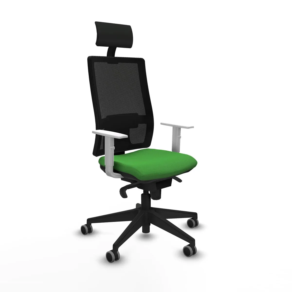 SILLA DE OFICINA CON CABECERO PIQUERAS Y CRESPO 4B066G1 VERDE