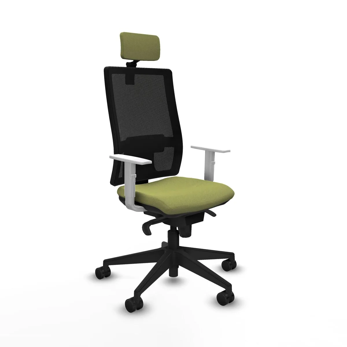 SILLA DE OFICINA CON CABECERO PIQUERAS Y CRESPO 4B066N2 VERDE