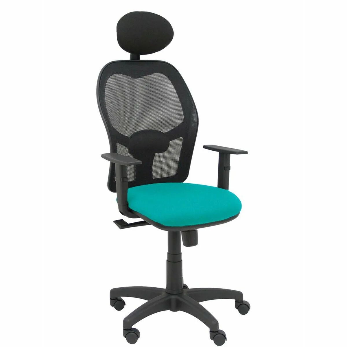 SILLA DE OFICINA CON CABECERO PIQUERAS Y CRESPO B10CRNC TURQUESA VERDE TURQUESA