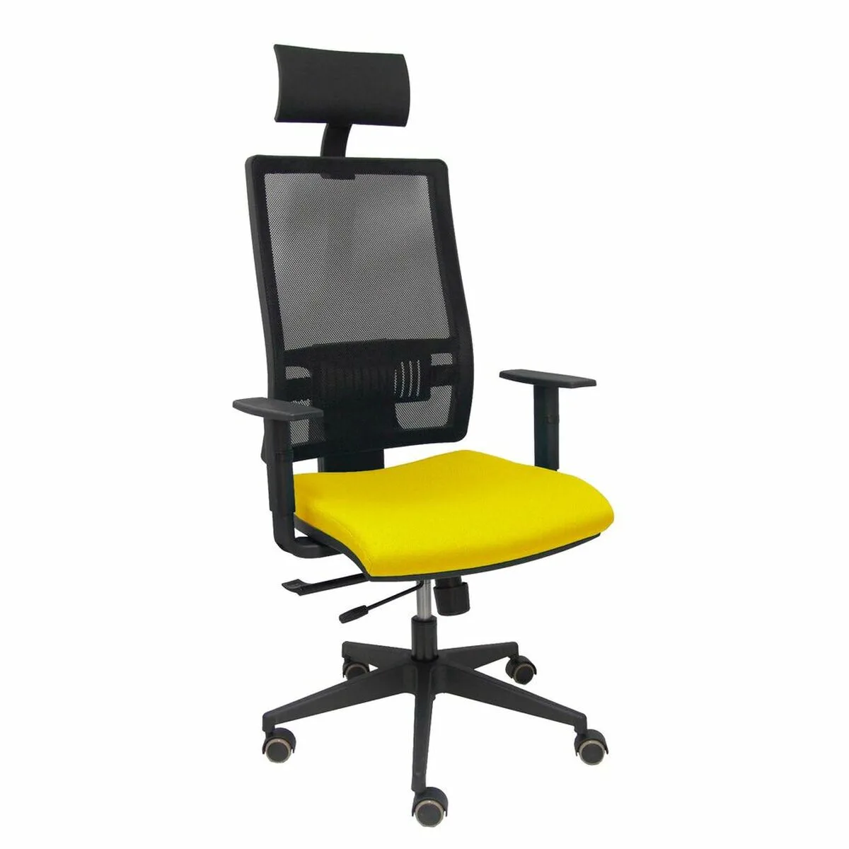 SILLA DE OFICINA CON CABECERO PIQUERAS Y CRESPO B10CRPC AMARILLO