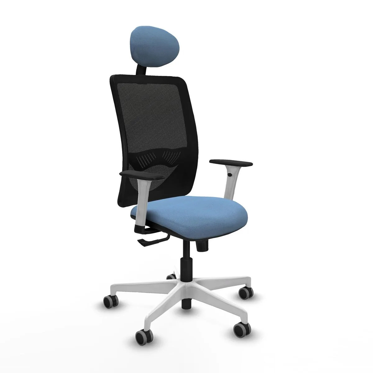 SILLA DE OFICINA CON CABECERO ZULEMA PIQUERAS Y CRESPO 1B026G1 AZUL CIELO