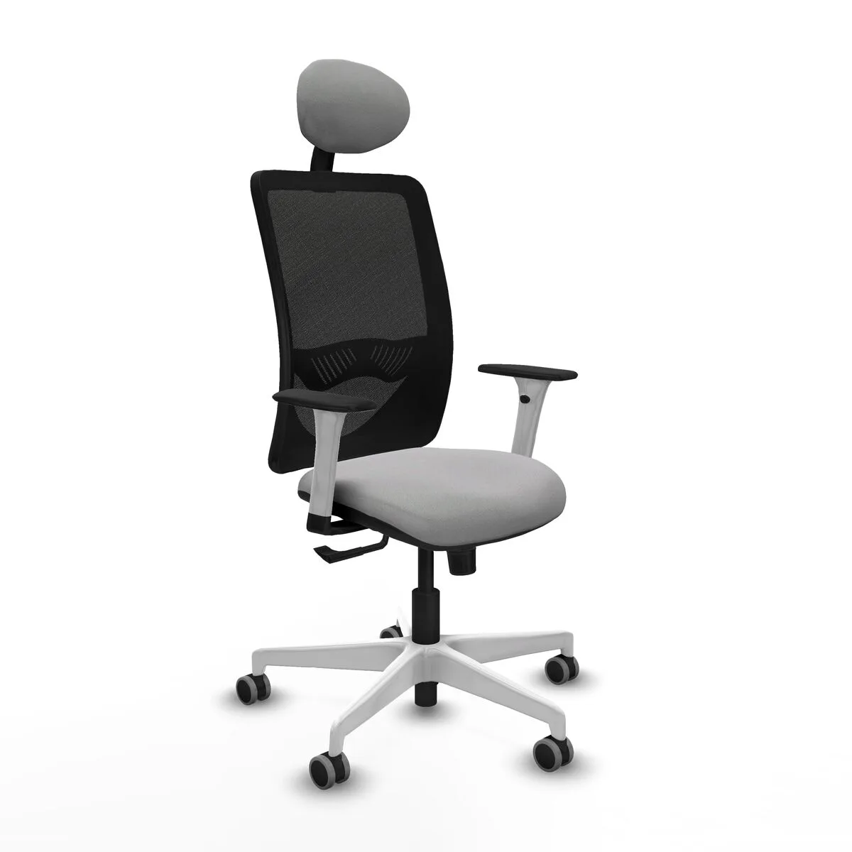 SILLA DE OFICINA CON CABECERO ZULEMA PIQUERAS Y CRESPO 1B026G1 GRIS CLARO