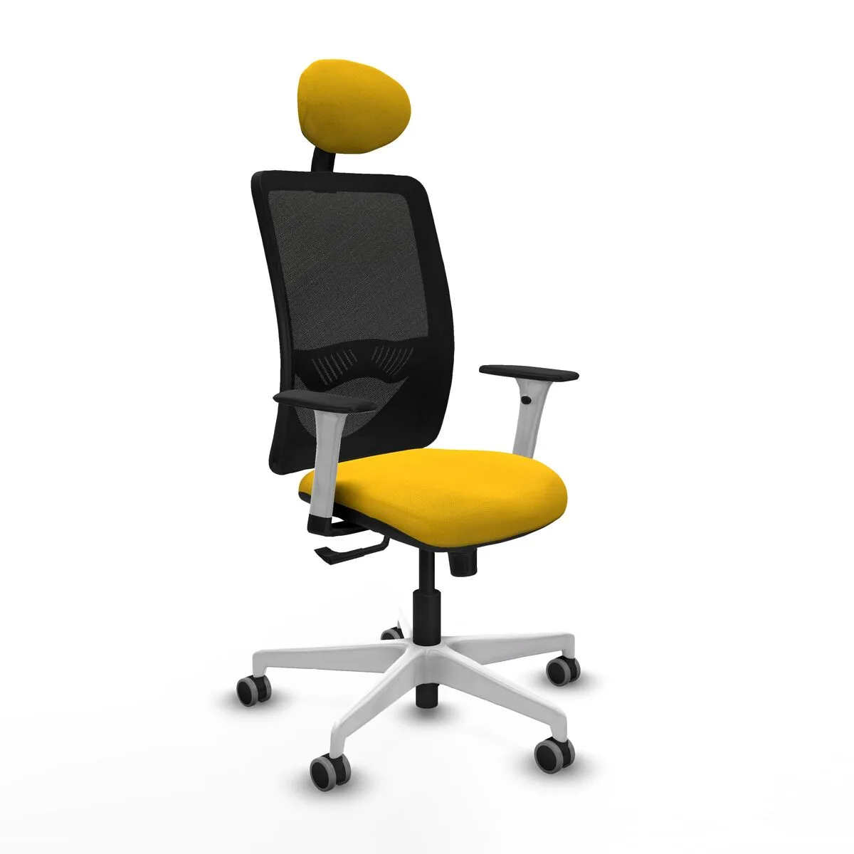 SILLA DE OFICINA CON CABECERO ZULEMA PIQUERAS Y CRESPO 1B026G1 AMARILLO