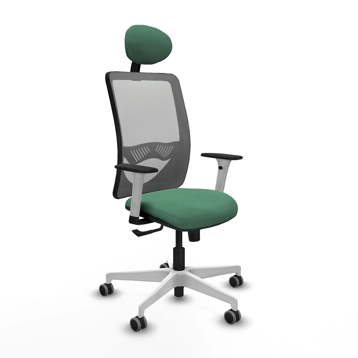 SILLA DE OFICINA CON CABECERO ZULEMA PIQUERAS Y CRESPO 1B026G1 VERDE ESMERALDA