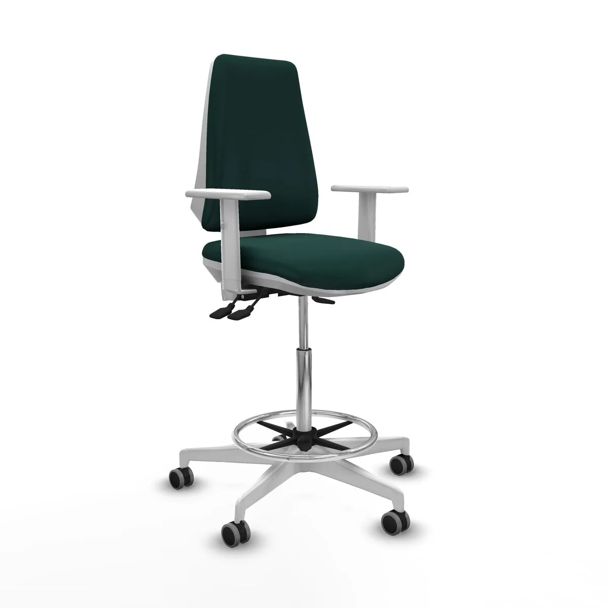 SILLA DE OFICINA ELCHE PIQUERAS Y CRESPO B5B026G VERDE ALTA