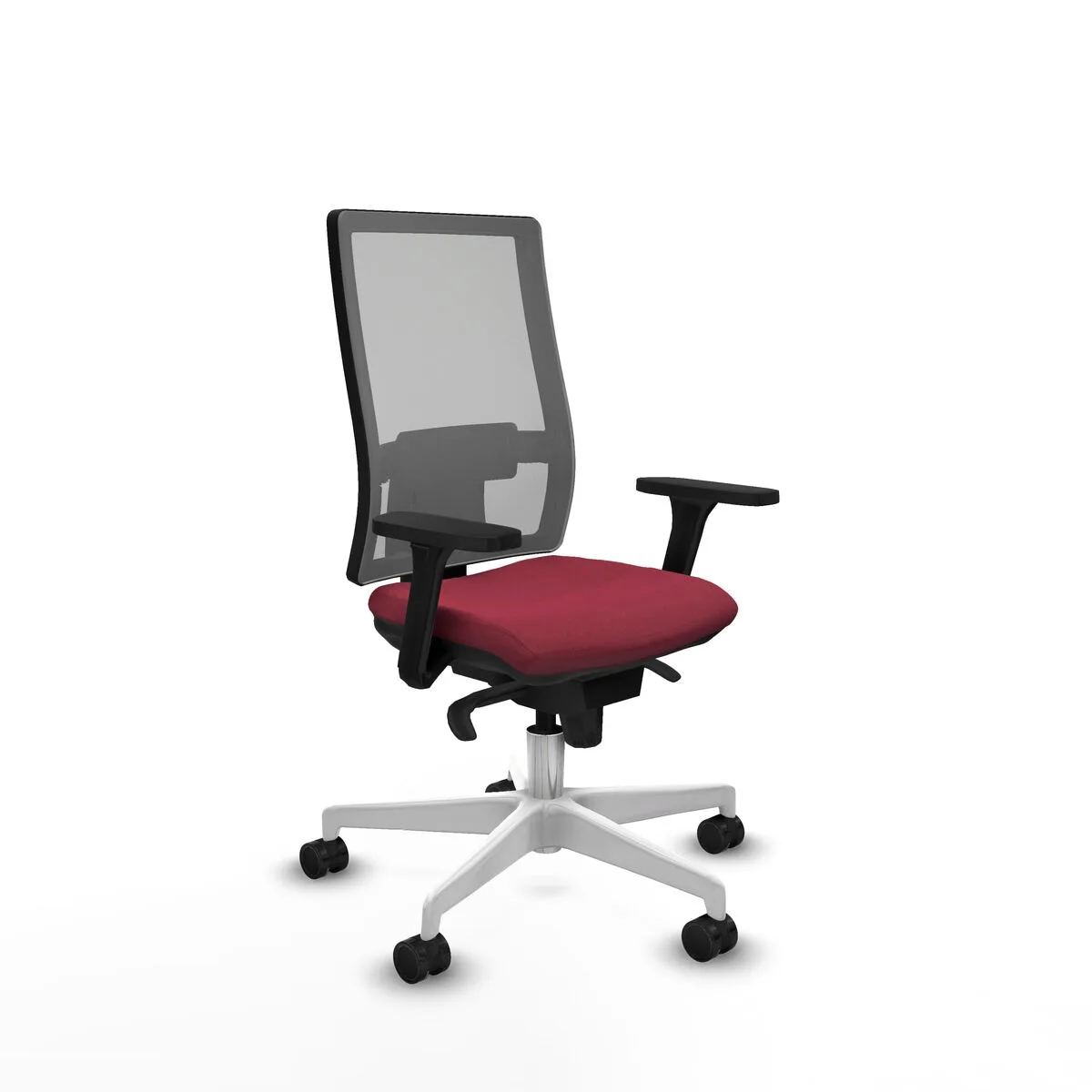 SILLA DE OFICINA HORNA PIQUERAS Y CRESPO 3D026N0 GRANATE