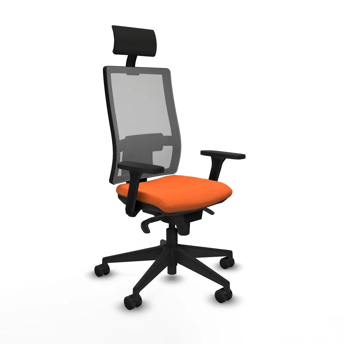 SILLA DE OFICINA HORNA PIQUERAS Y CRESPO 3D066N1 NARANJA