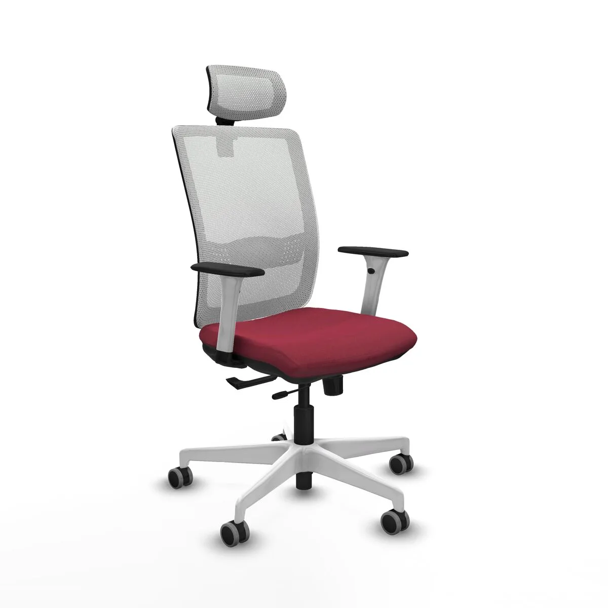 SILLA DE OFICINA PIQUERAS Y CRESPO 1B026G2 GRANATE