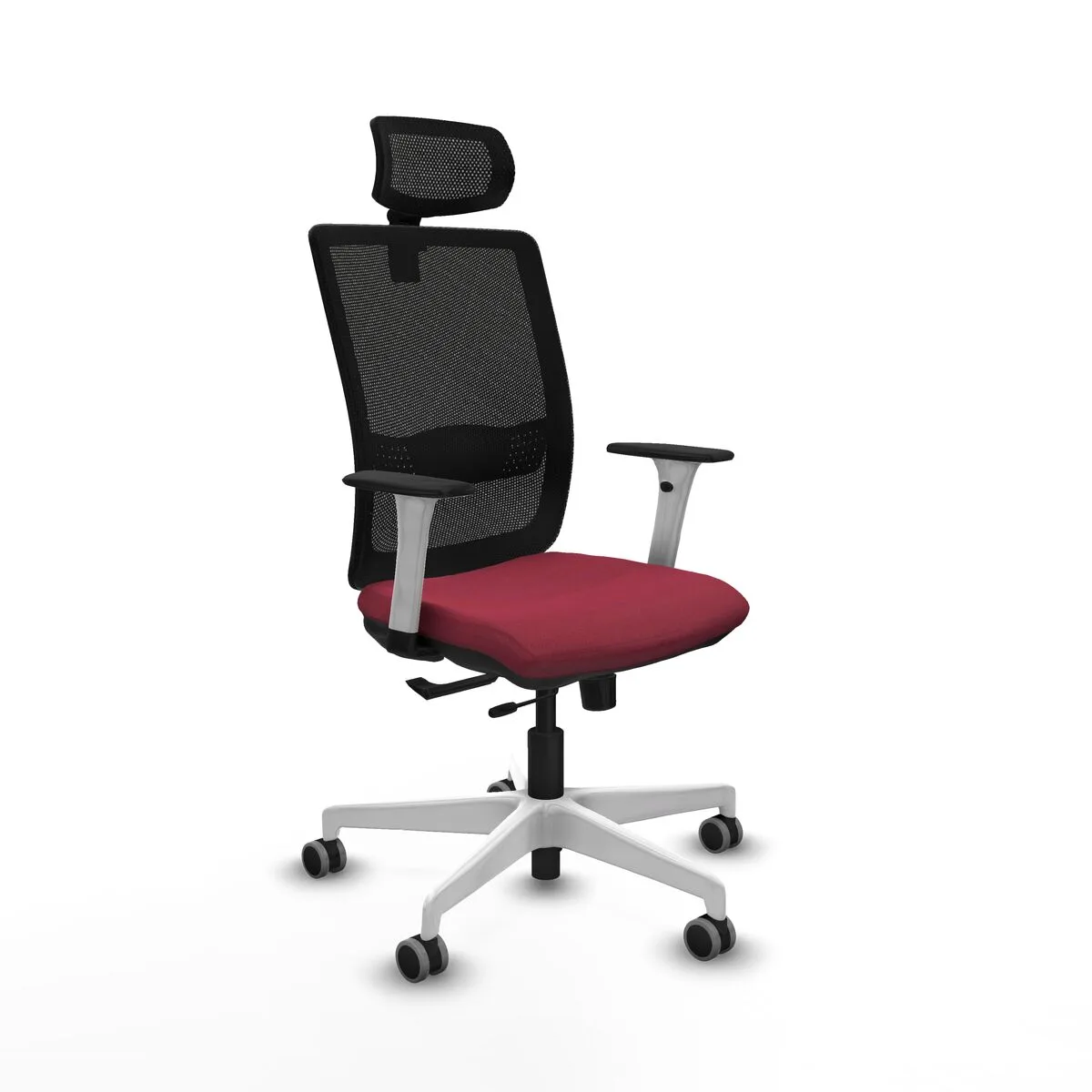 SILLA DE OFICINA PIQUERAS Y CRESPO 1B026G2 GRANATE