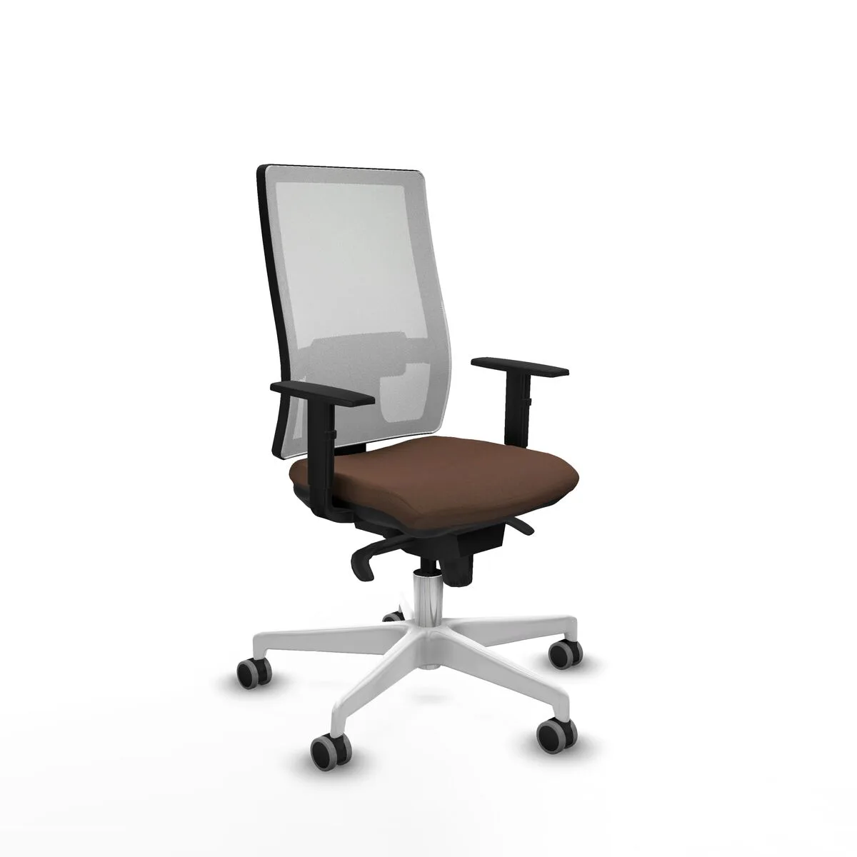 SILLA DE OFICINA PIQUERAS Y CRESPO 1D026G0 MARRÓN OSCURO