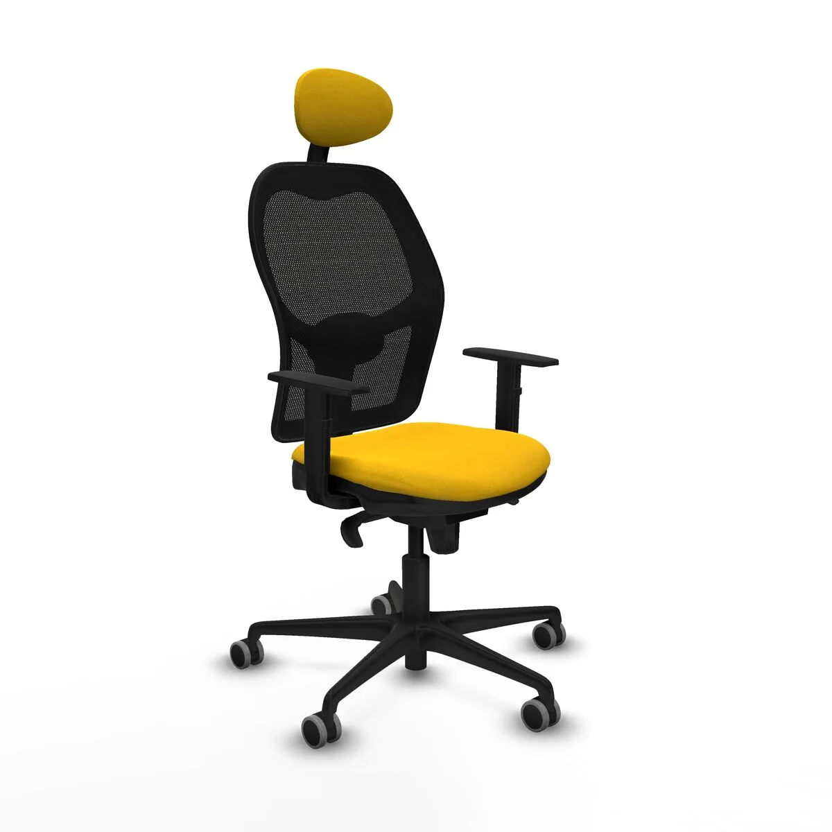 SILLA DE OFICINA PIQUERAS Y CRESPO 1D036G1 AMARILLO