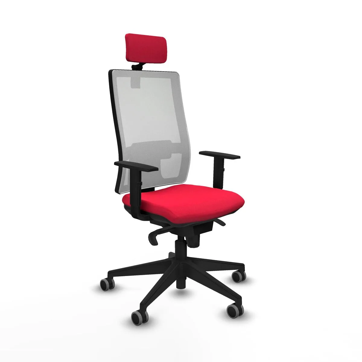 SILLA DE OFICINA PIQUERAS Y CRESPO 1D066G2 ROJO