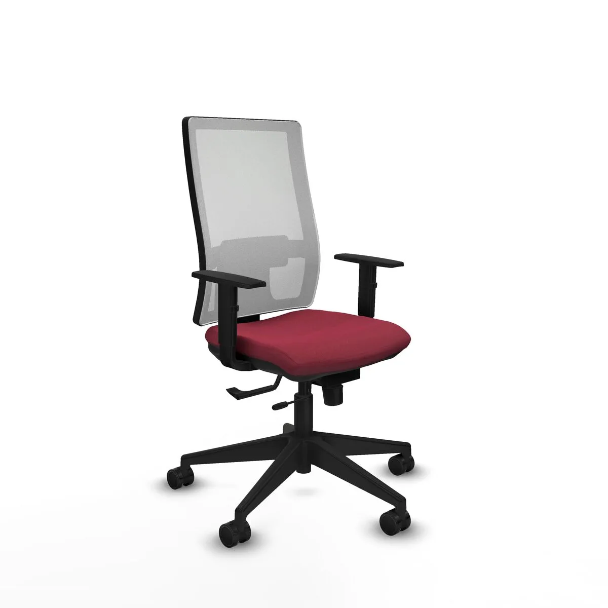 SILLA DE OFICINA PIQUERAS Y CRESPO 1D066N0 GRANATE