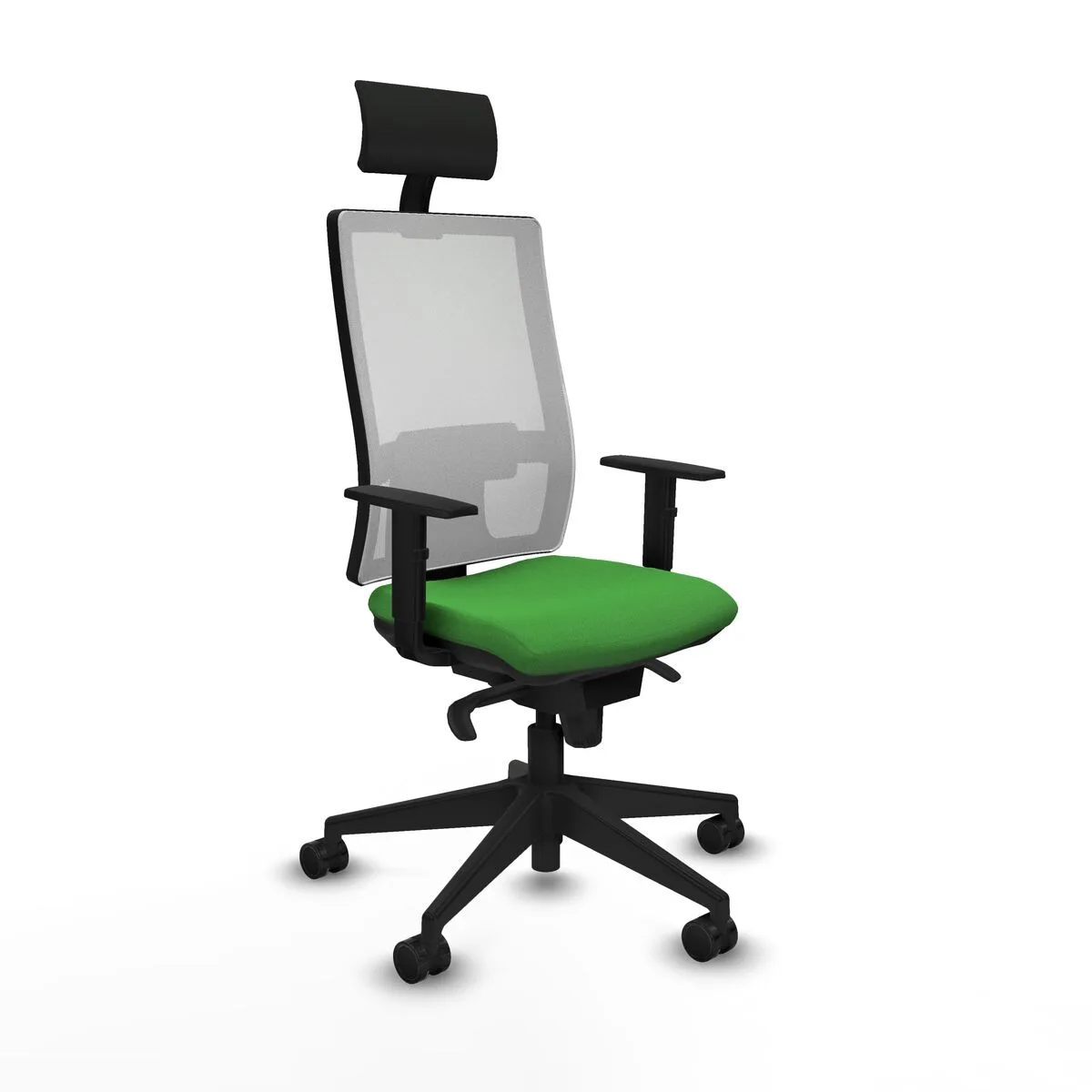 SILLA DE OFICINA PIQUERAS Y CRESPO 1D066N1 VERDE
