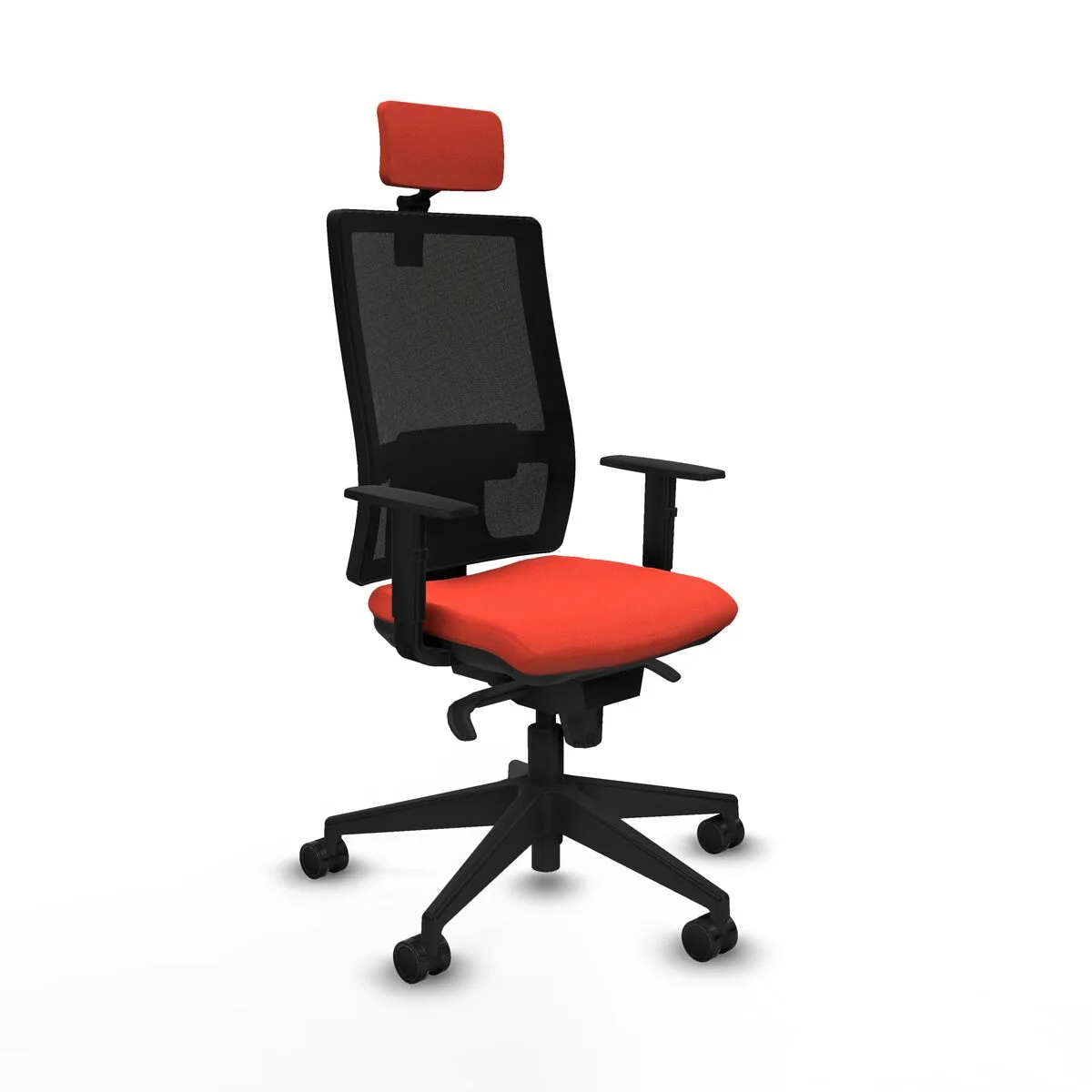 SILLA DE OFICINA PIQUERAS Y CRESPO 1D066N2 NARANJA OSCURO