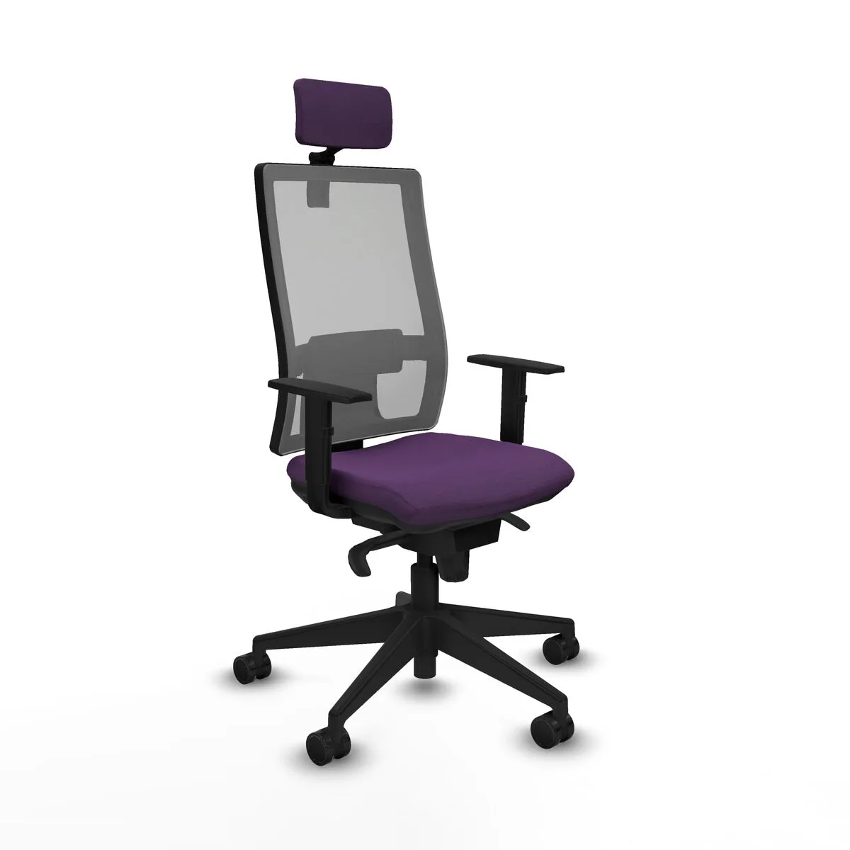 SILLA DE OFICINA PIQUERAS Y CRESPO 1D066N2 MORADO