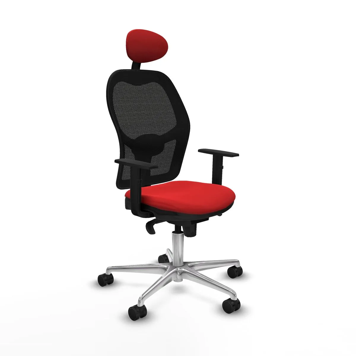 SILLA DE OFICINA PIQUERAS Y CRESPO 1D086N1 ROJO