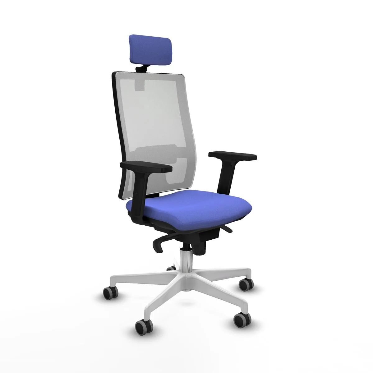 SILLA DE OFICINA PIQUERAS Y CRESPO 2D026G2 AZUL CLARO