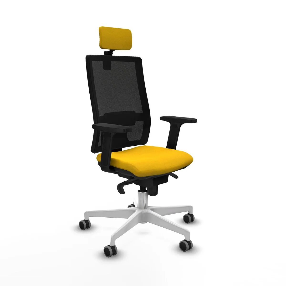 SILLA DE OFICINA PIQUERAS Y CRESPO 2D026G2 AMARILLO