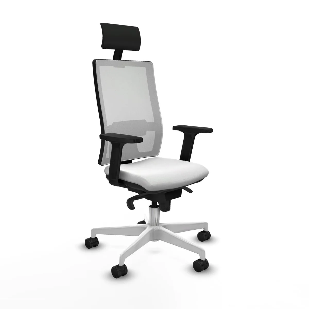 SILLA DE OFICINA PIQUERAS Y CRESPO 2D026N1 BLANCO