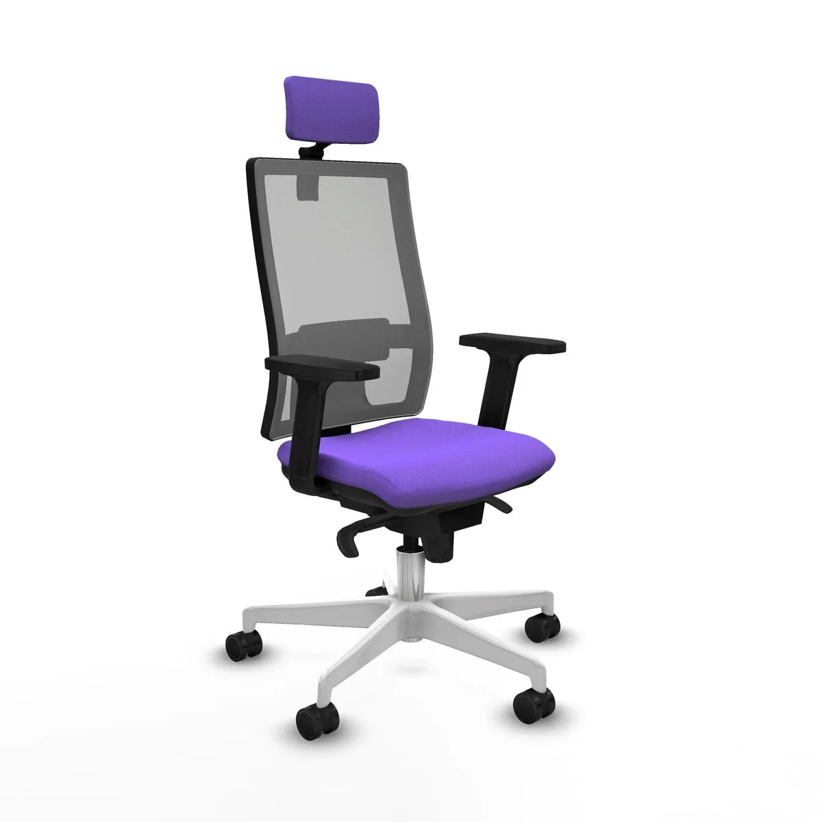 SILLA DE OFICINA PIQUERAS Y CRESPO 2D026N2 LILA