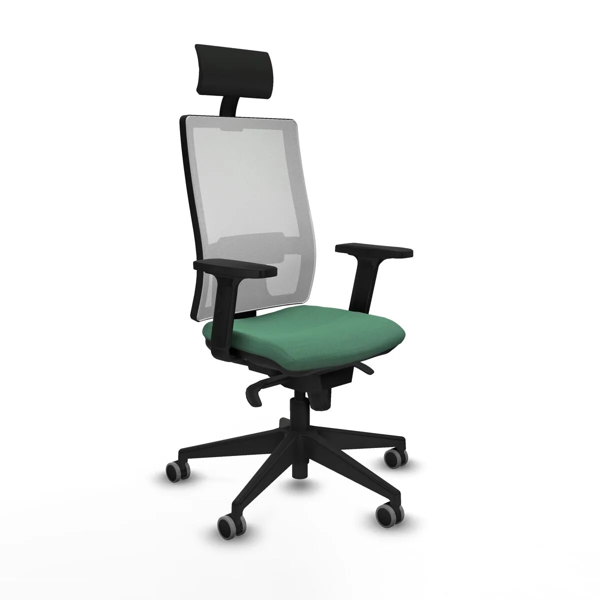 SILLA DE OFICINA PIQUERAS Y CRESPO 2D066G1 VERDE ESMERALDA